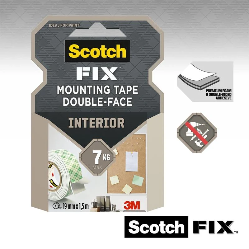 Scotch-FIX™ Doppelseitiges Innenmontageband 5