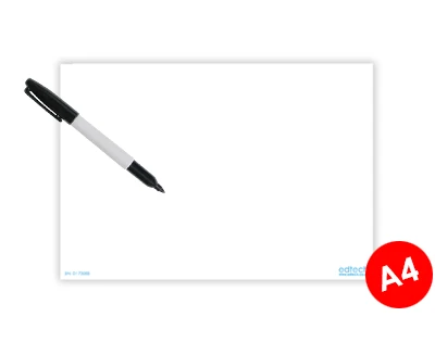 Bílá tabule A4 pro rám značky