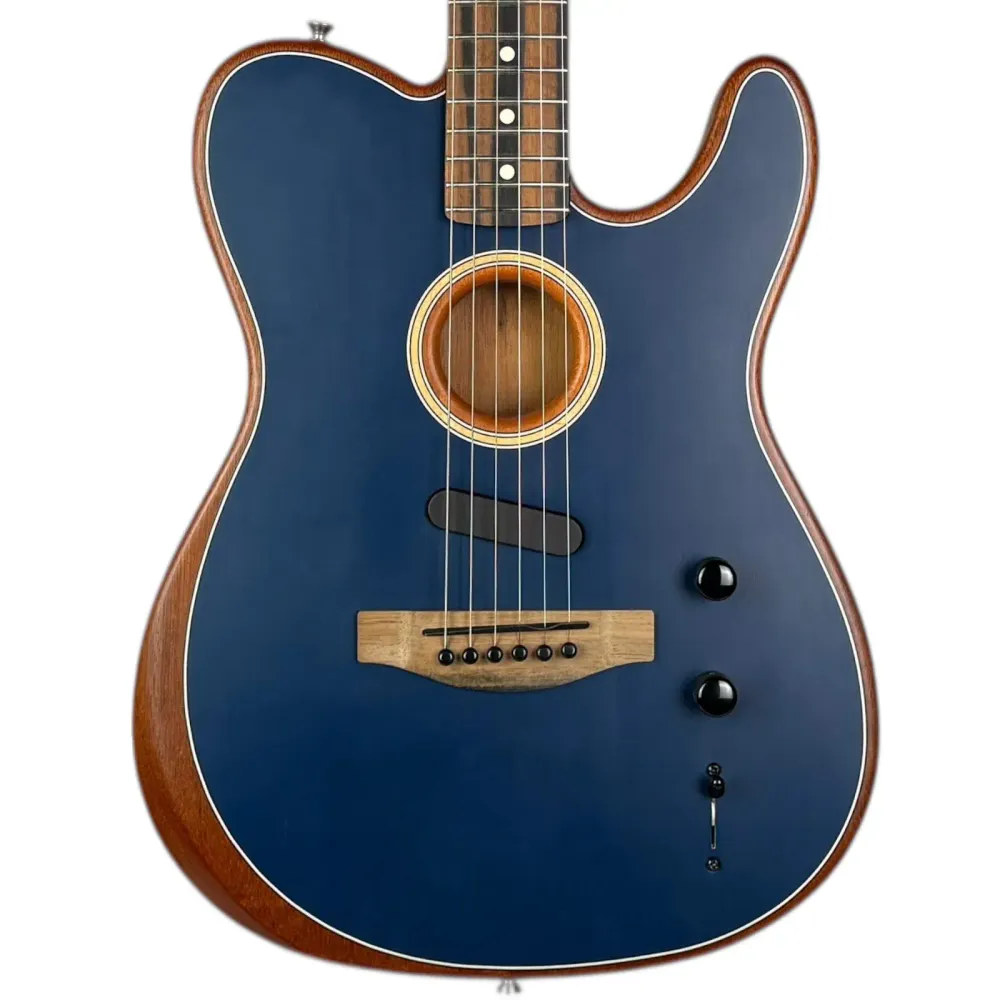 Fender American Acoustasonic 2021 - Ocelově modrá