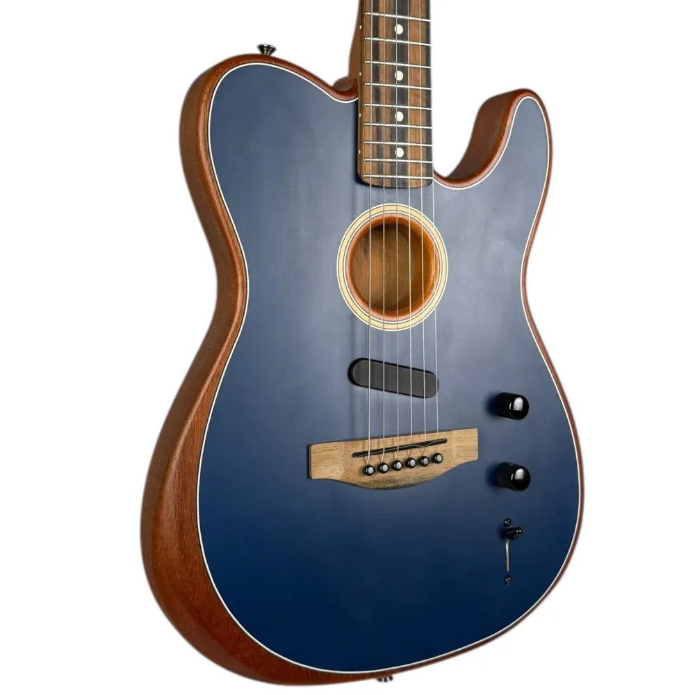 Fender American Acoustasonic 2021 - Ocelově modrá