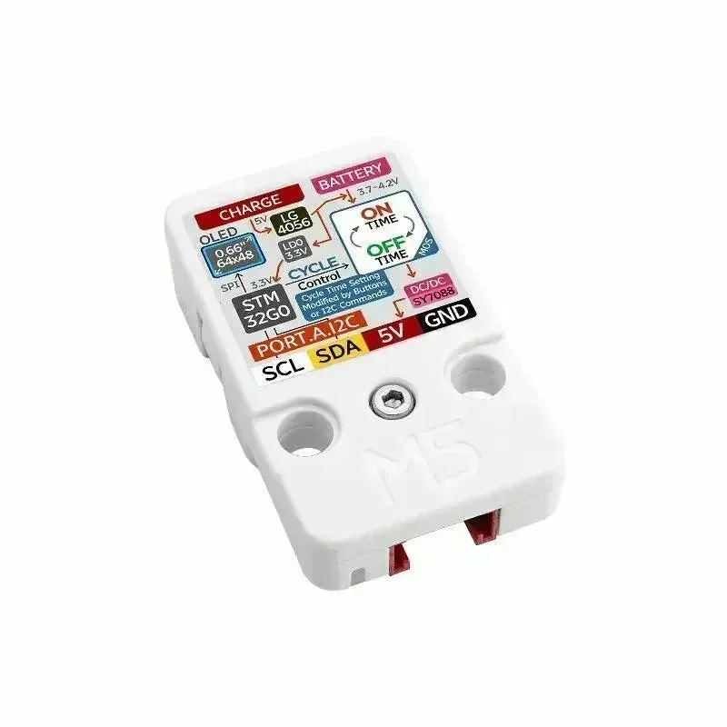 Napájecí jednotka M5Stack Timer s OLED displejem (INA3221)