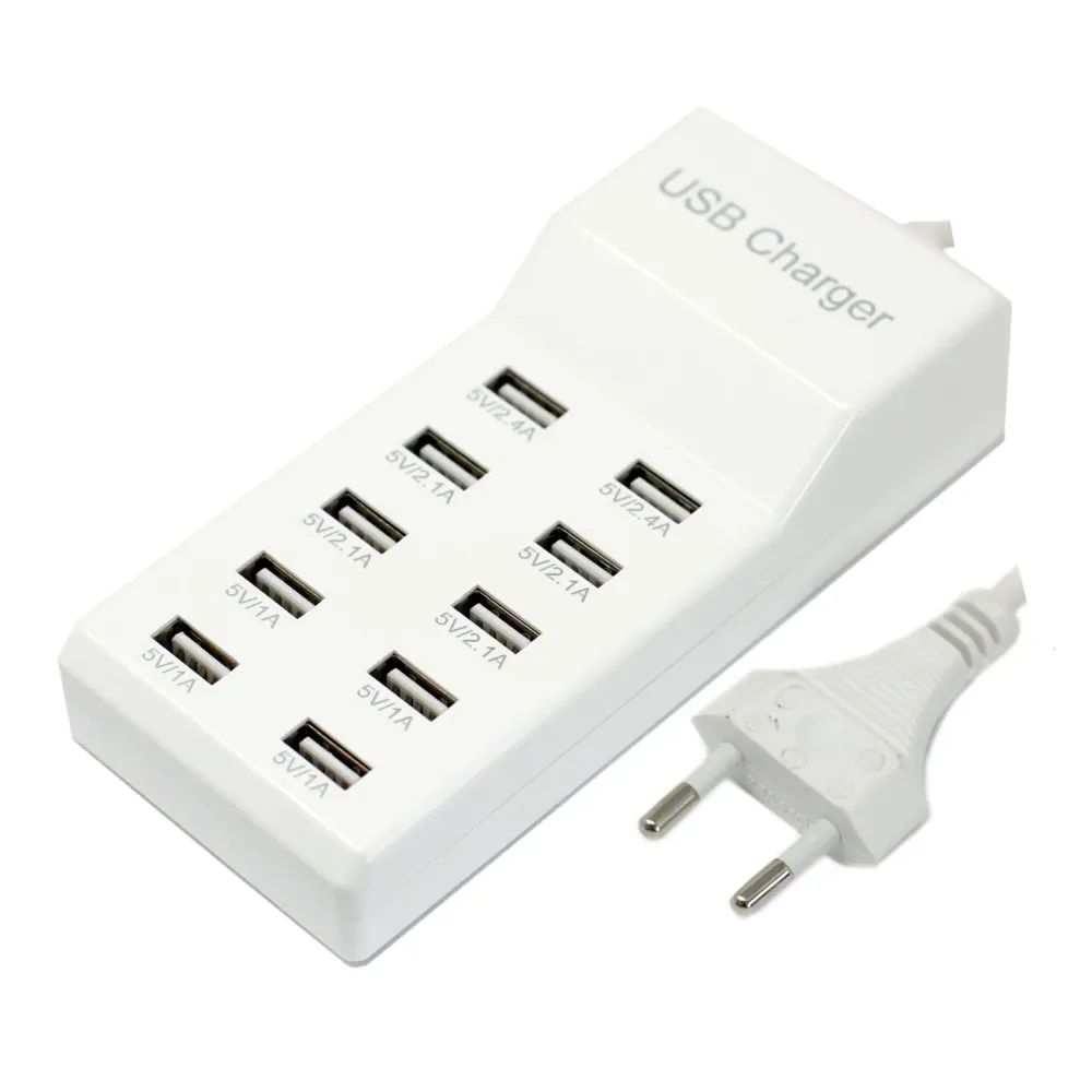 USB nabíjecí stanice – 10 portů