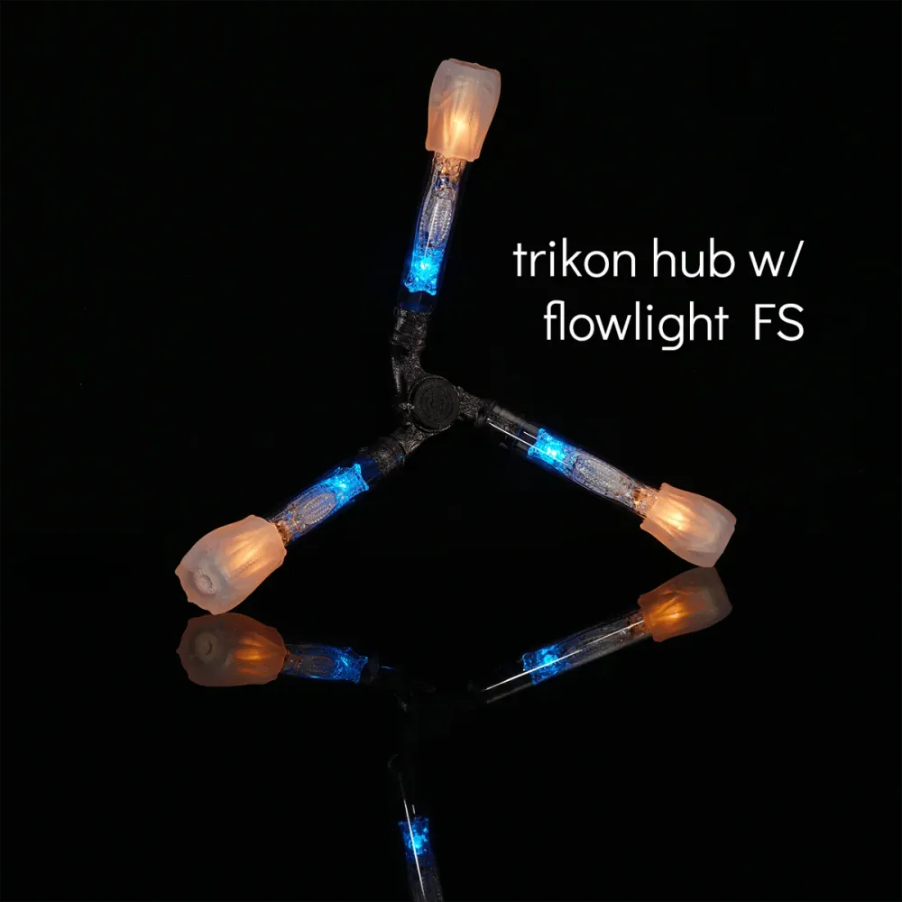 Trikon LED Dragon staff Hub Flowtoys