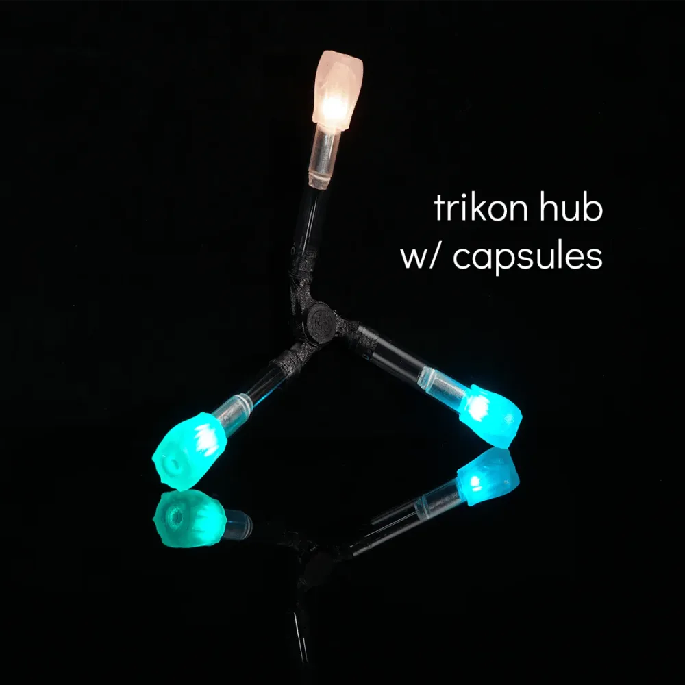 Trikon LED Dragon staff Hub Flowtoys