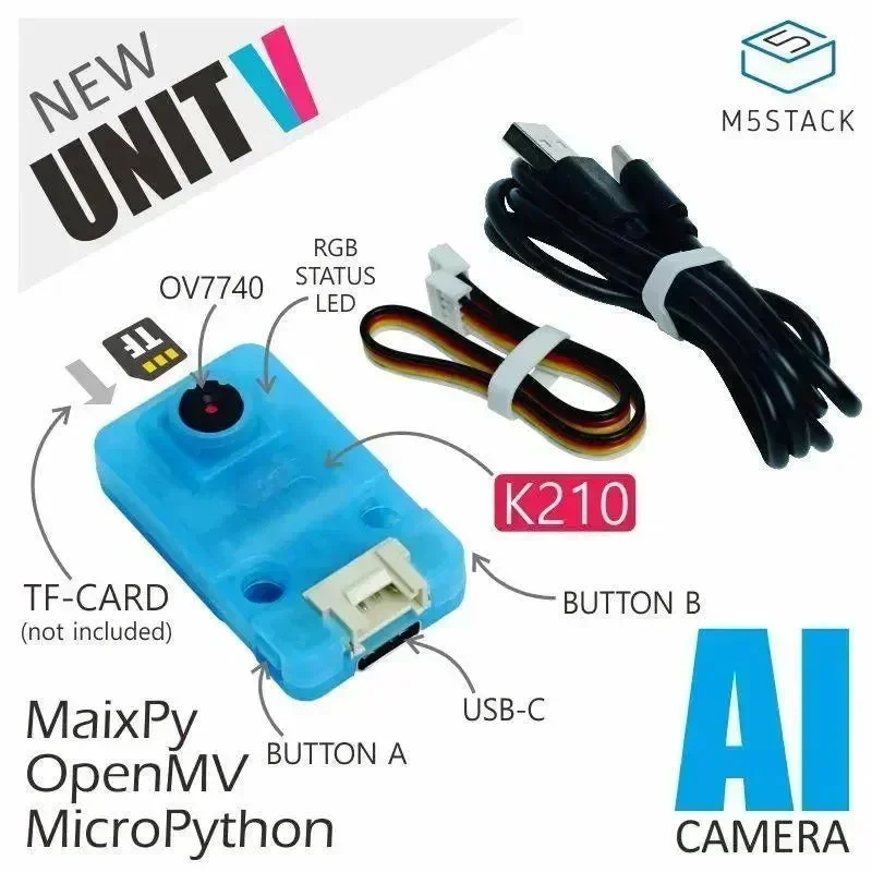 M5stack UnitV k210 Okrajová výpočetní AI kamera (OV7740)