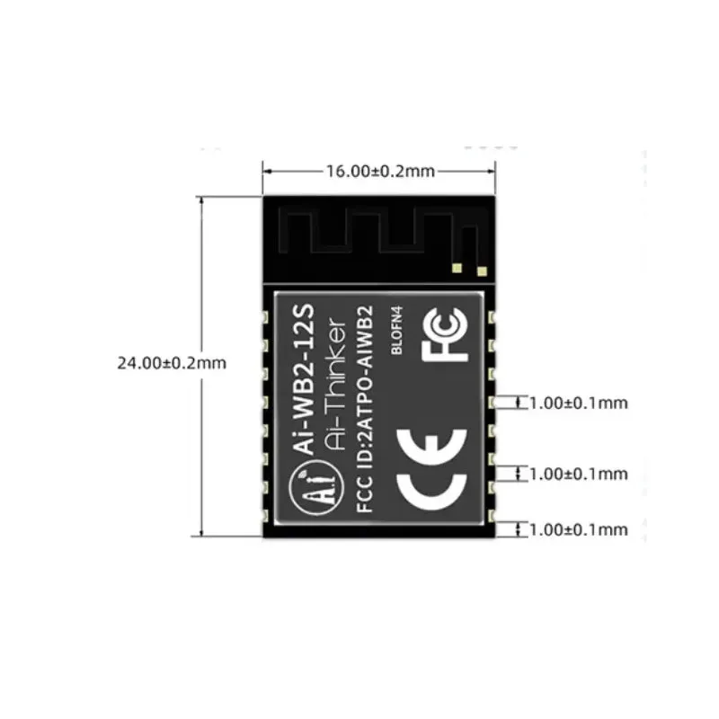 Ai-Thinker Ai-WB2-12S-BLOFN4 WIFI6+BLE5.3+Thread