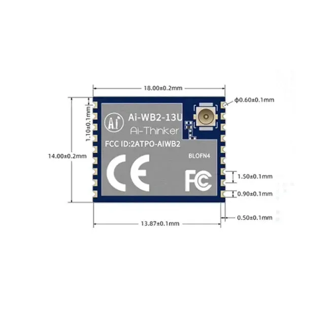 Ai-Thinker Ai-WB2-13U-BLOFN4 WIFI6+BLE5.3+Thread