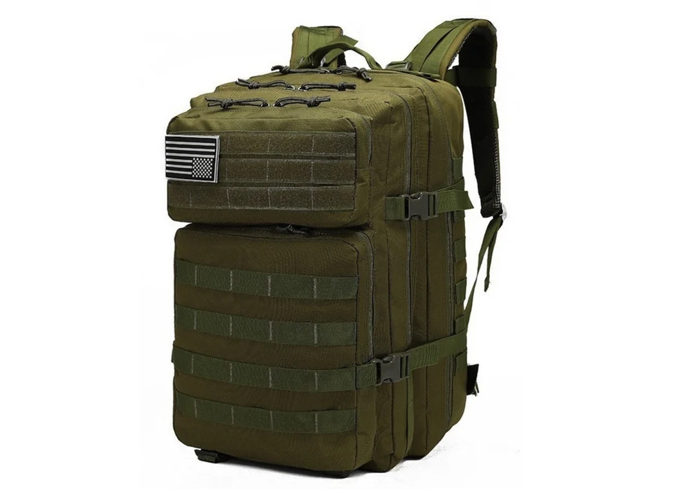 Vojenský taktický batoh 40-60L s MOLLE systémem – Khaki