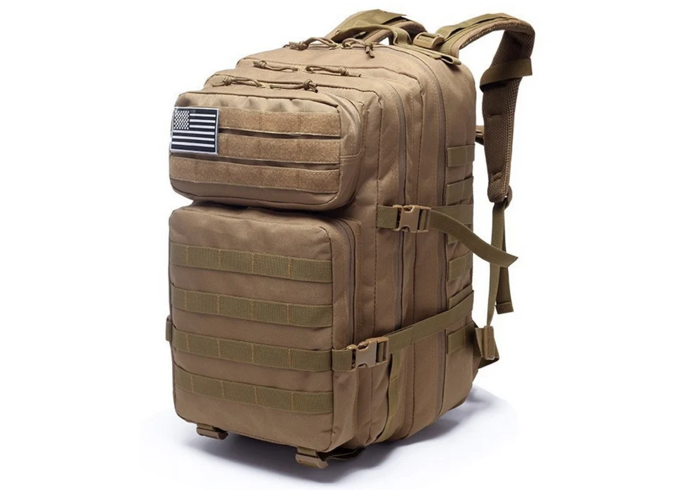 Vojenský taktický batoh 40-60L – písková barva