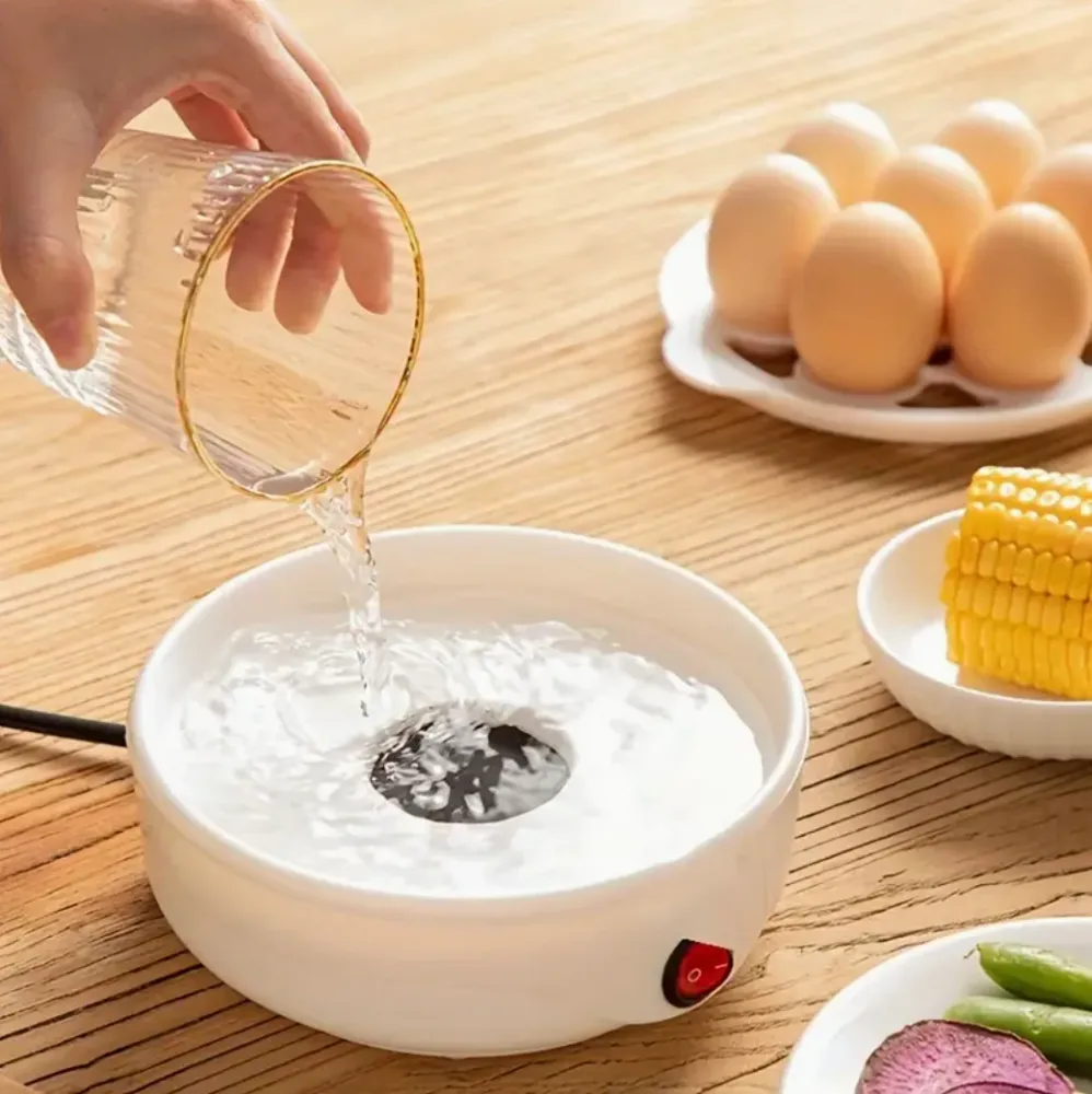 Mikrovlnný vařič vajec 4 vejce bílý