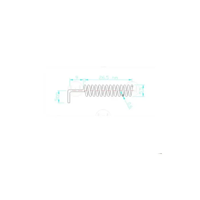 AntennaHome pružná anténa 433MHz ¢5.5×L36.0mm 10KS