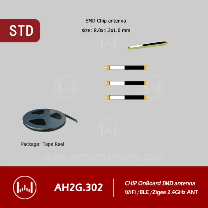 Anténa AntennaHome Chip SMD 2.4G K0801