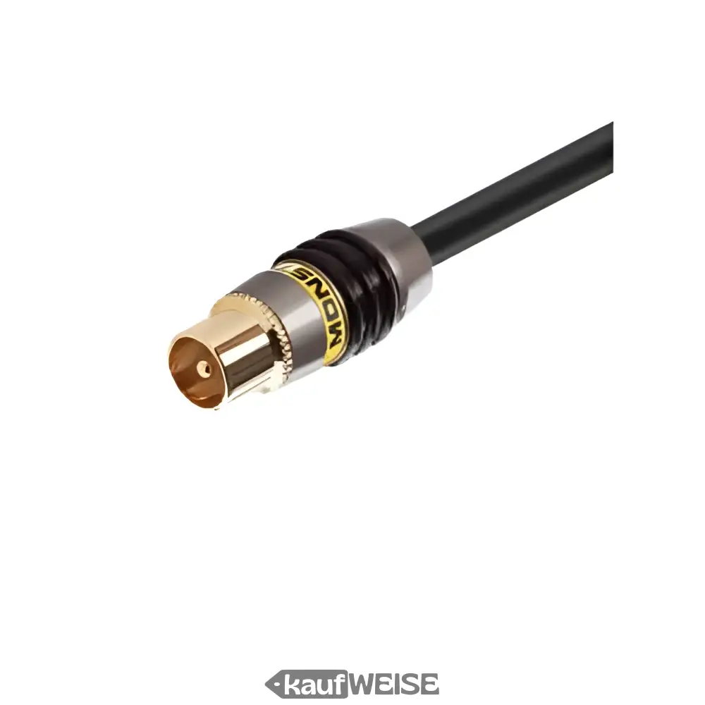 Anténní kabel Monster Video 2 | 1,5m koaxiální | Dvojité stínění | Kontakty z 24k zlata | HDTV