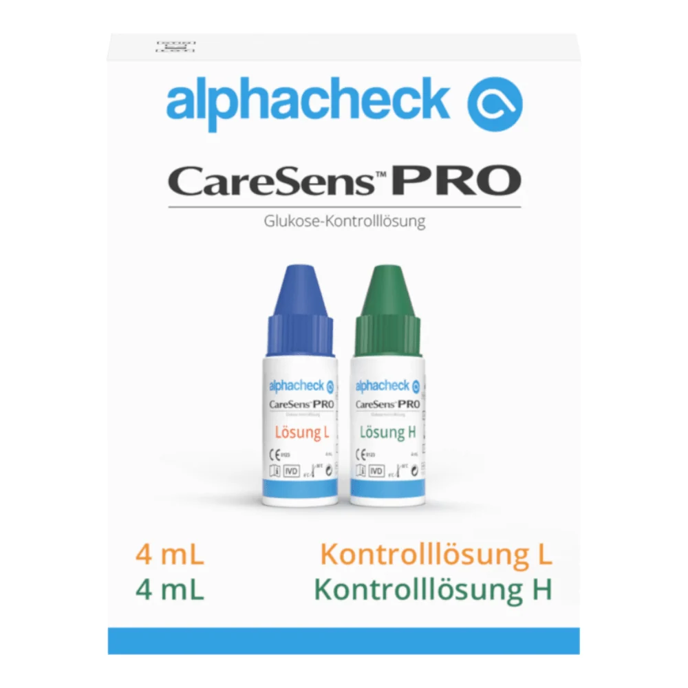Alphacheck Caresens Pro Control Solution L+H | Balíček (2 láhve)