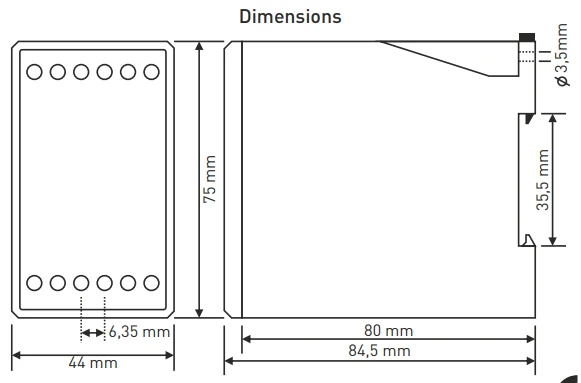 Digitální nadproudové relé s 3×3místným LED displejem TRM-100