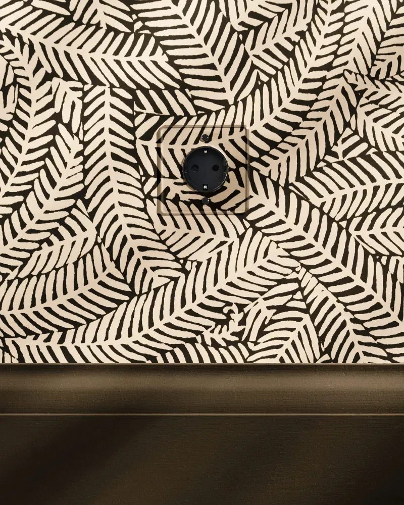 Kew Single Schuko Type F Socket - Průzračný | Black