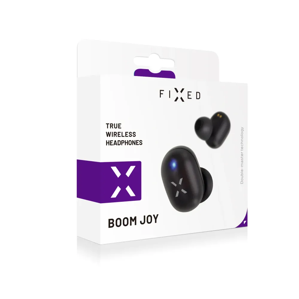 Bezdrátová TWS sluchátka FIXED Boom Joy, černá FIXED.zone shop