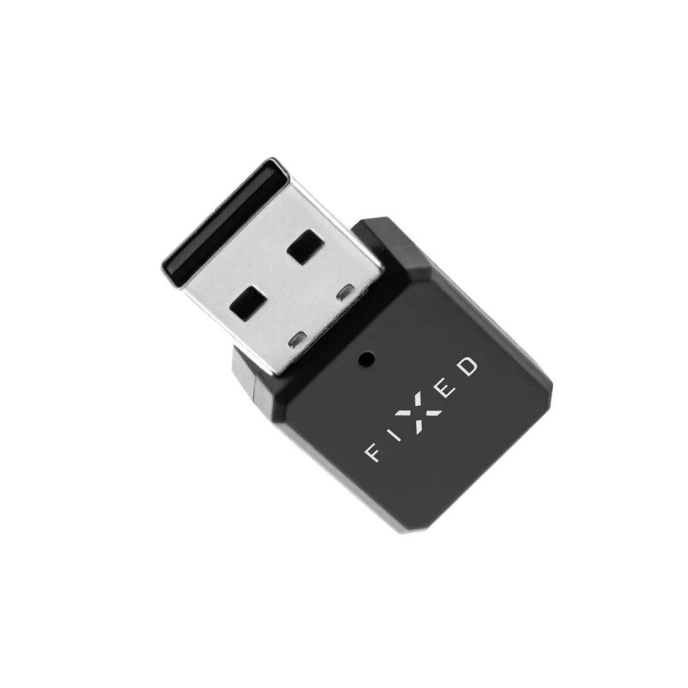 Bluetooth audio přijímač FIXED Signal se zabudovaným mikrofonem, černý FIXED.zone shop