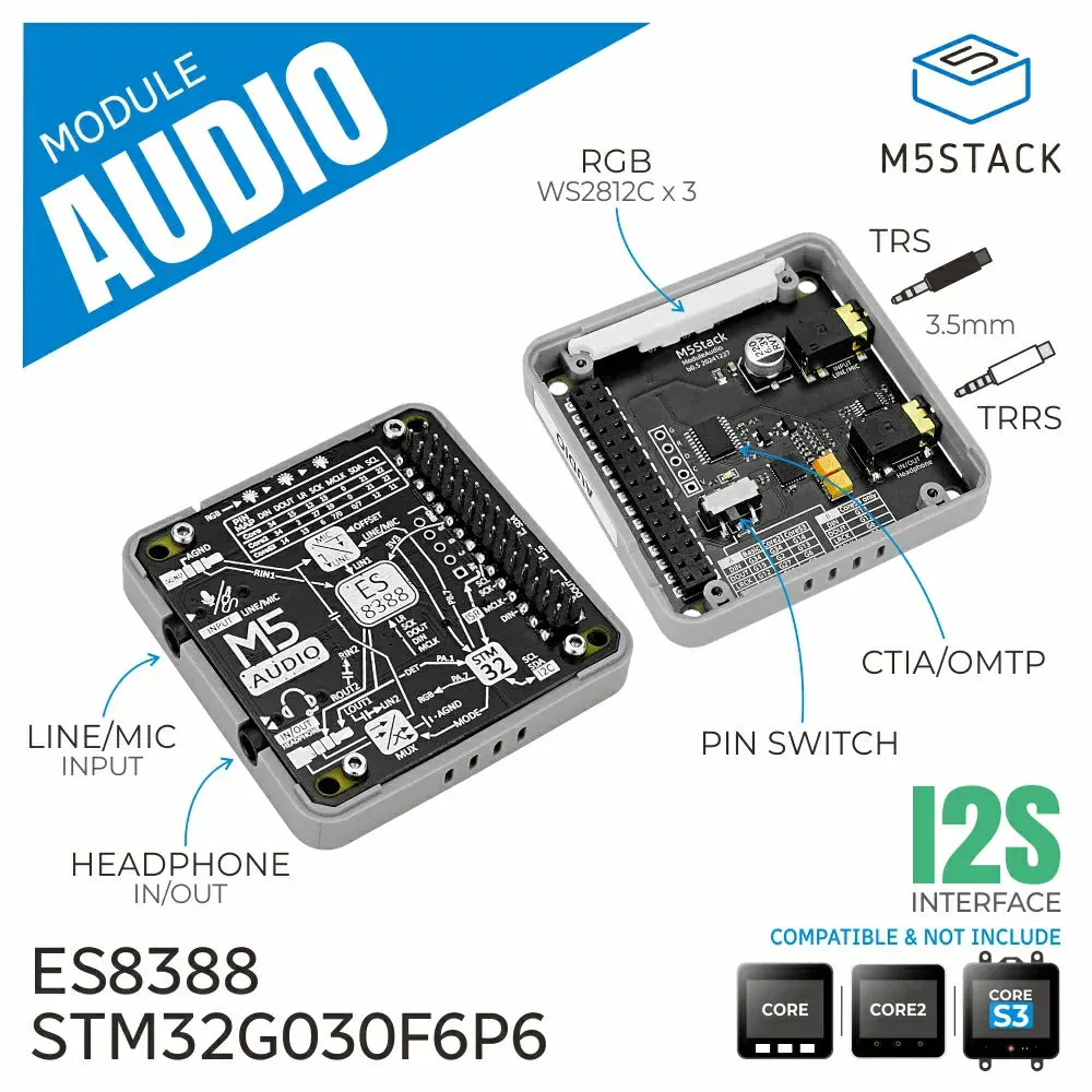 M5Stack audio modul pro Core (STM32G030)