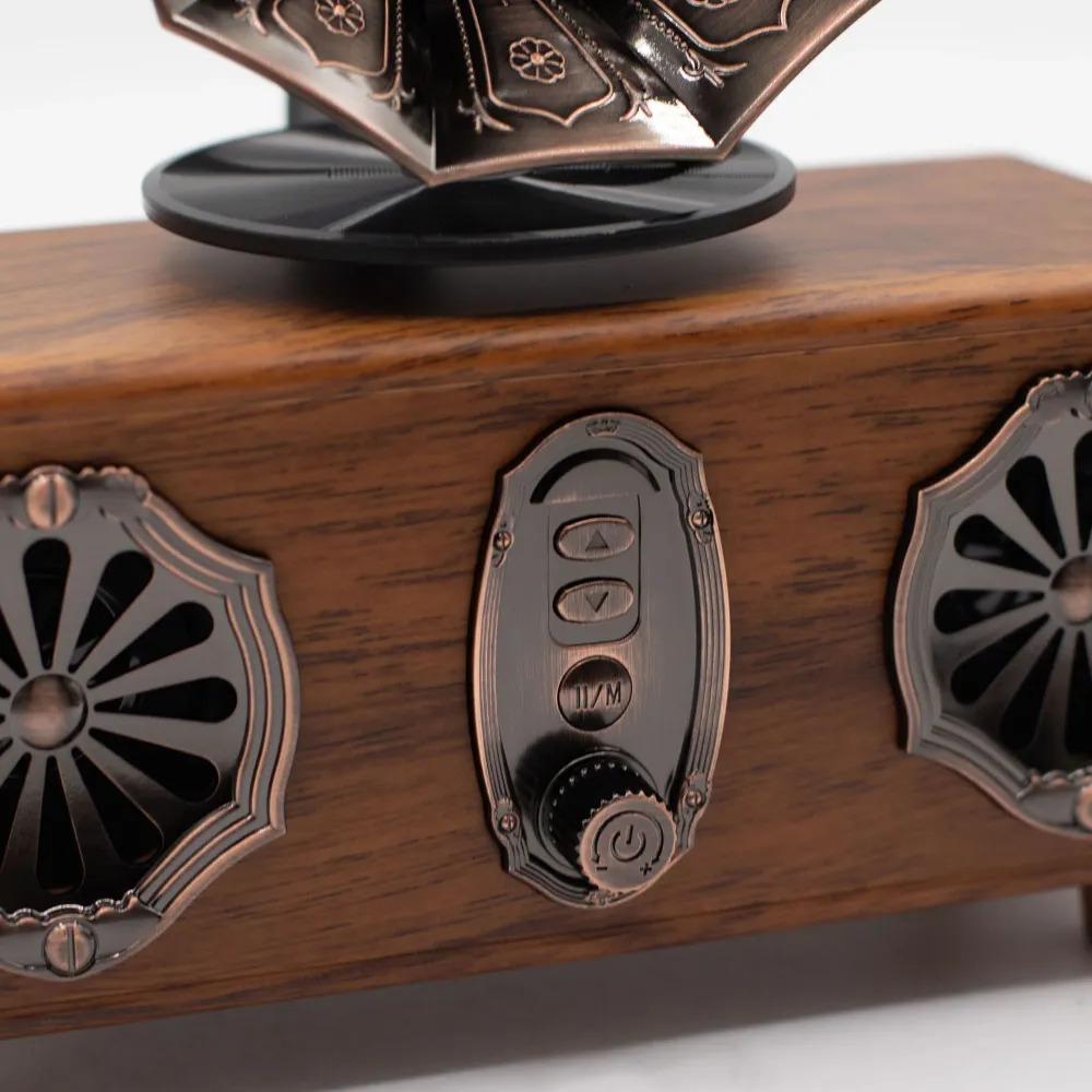 Retro mini dvojitý gramofonový reproduktor – Bluetooth – 5,4 watt x 2