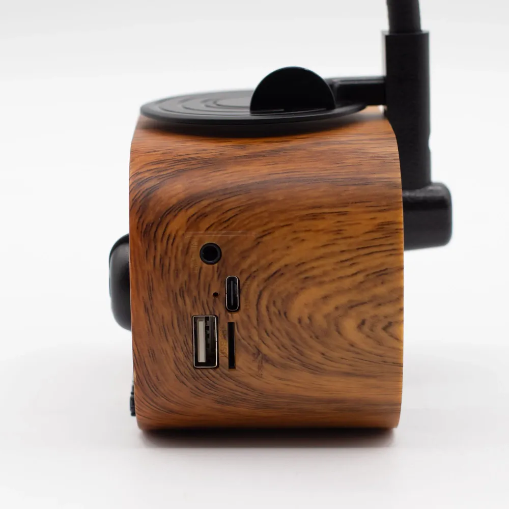 Retro mini gramofonový reproduktor – Bluetooth FM rádio – 5 wattů x 1