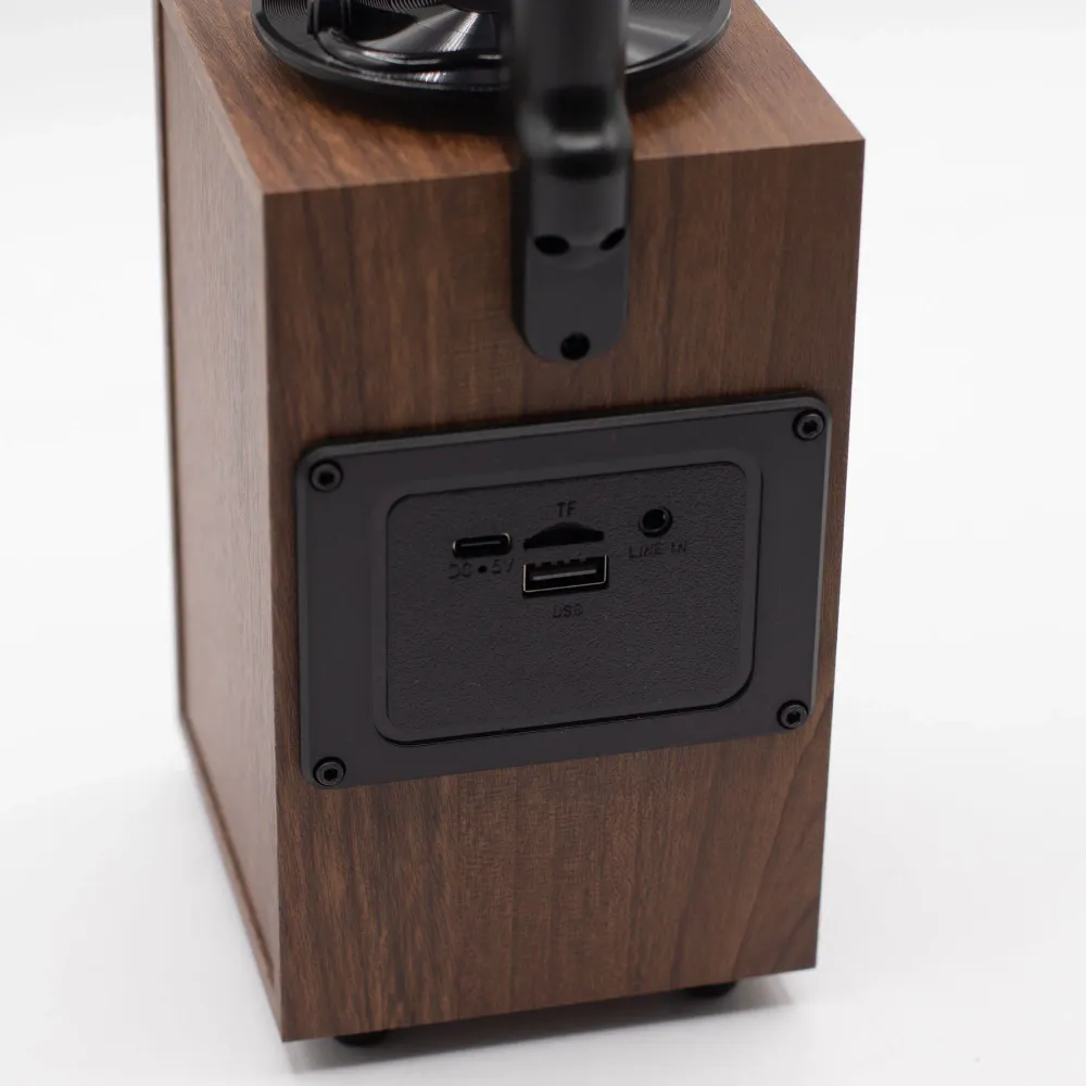 Retro vysoký gramofonový reproduktor (extra hlasitý) – Bluetooth – 8 wattů