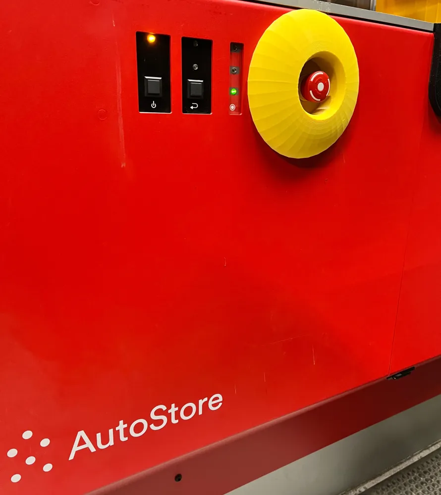 Kryt nouzového zastavení pro systém Autostore