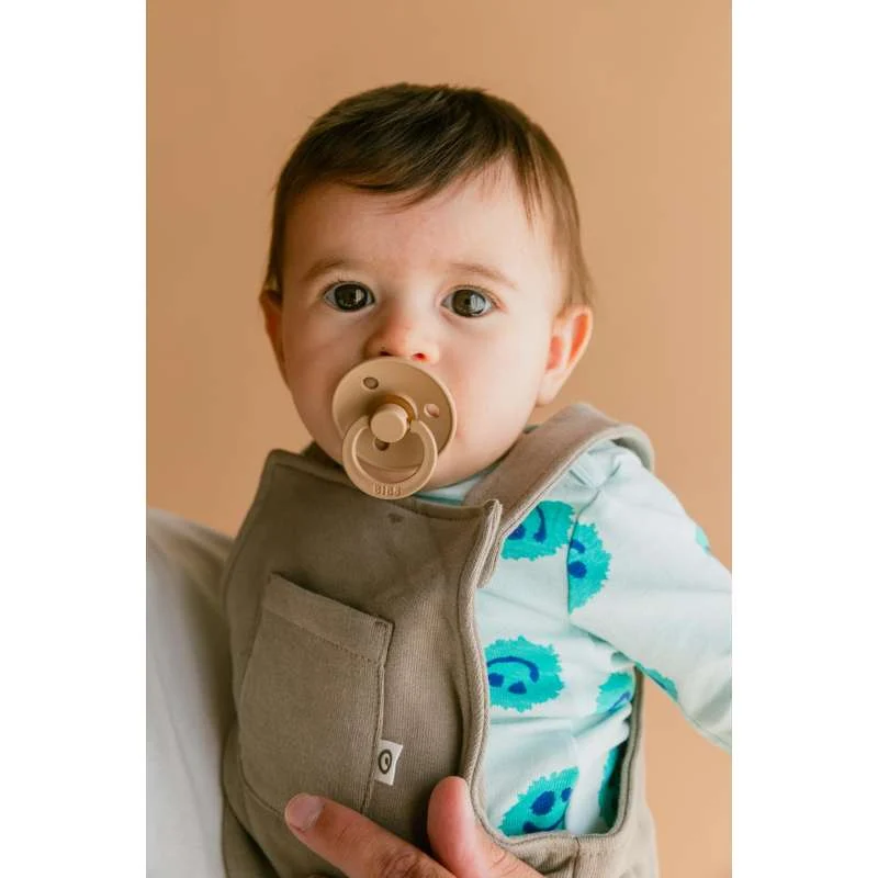 Bibs Kulatý Colour Dudlík - vel. 2 - přírodní guma - Taupe