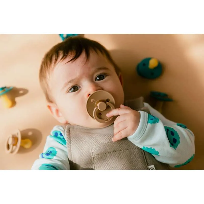 Bibs Kulatý Colour Dudlík - vel. 2 - přírodní guma - Taupe