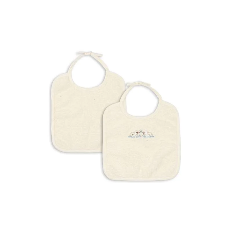 Fanga Fontana Figo Terry Hagesmække - 2-pak - GOTS - Antique White
