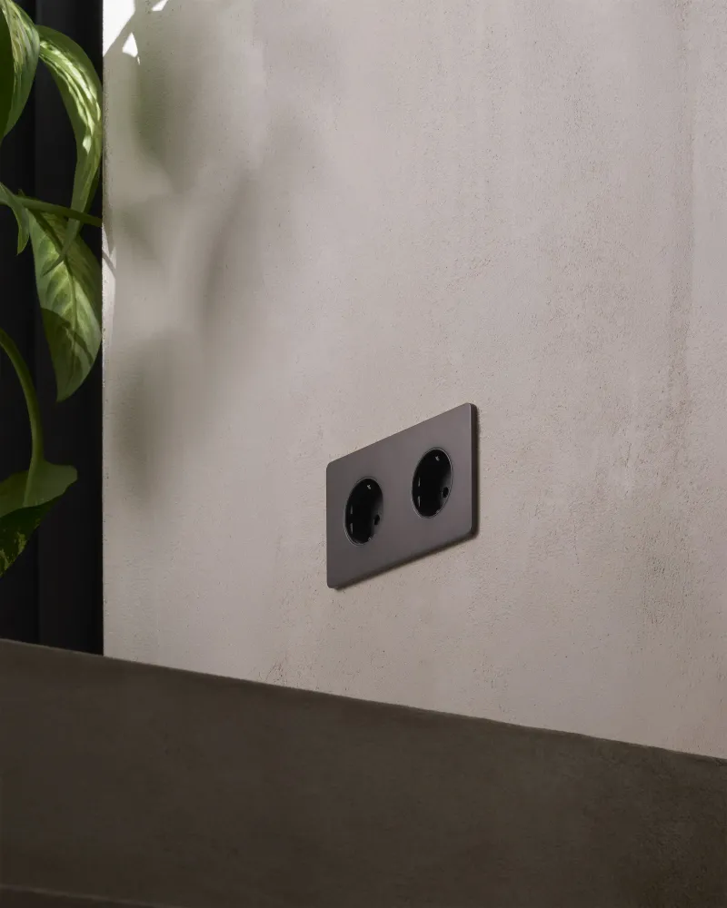 Grove Duplikát 2x Schuko Type F Socket - Bronze | Black