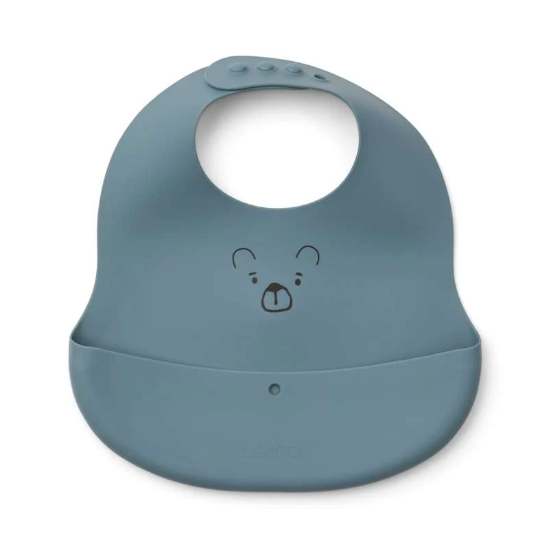 Liewood Ember Hagesmæk - 2-pak - Mr. Bear/Dove Blue/Whale Blue