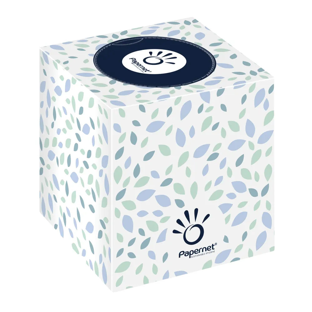 Papernet Cube 2-Lag Zelfluft 19,9x20cm 16 Cubes à 88 Scarves Nepřekonaný White FSC | Dárcovská krabice (88 ručníků)