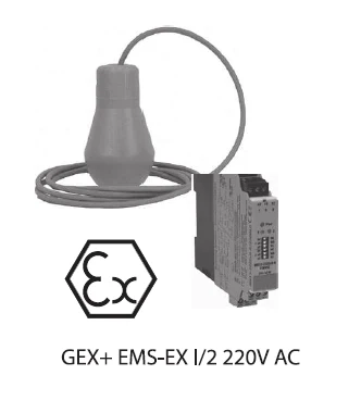 Relé (Ex ochranná bariéra) EMS - EXI / 2 pro plováky ATEX