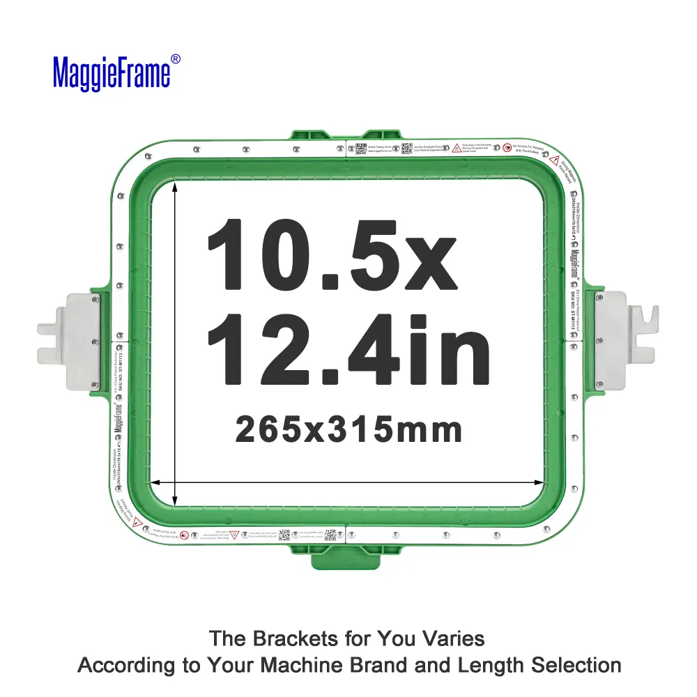 MaggieFrame magnetický vyšívací rámeček 10.5″ × 12.4″ (265 × 315 mm) pro Barudan EFP