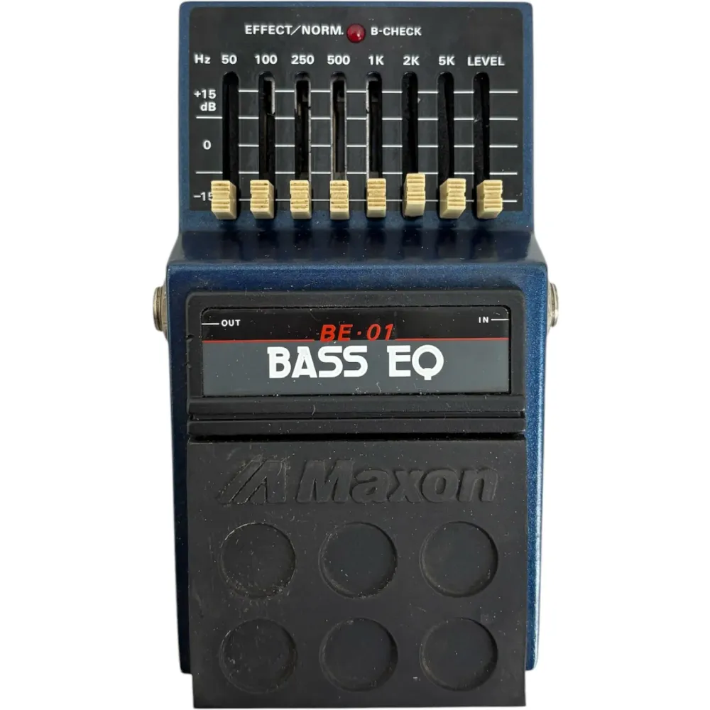 Maxon Bass EQ BE-01 efektový pedál – Vintage Japan