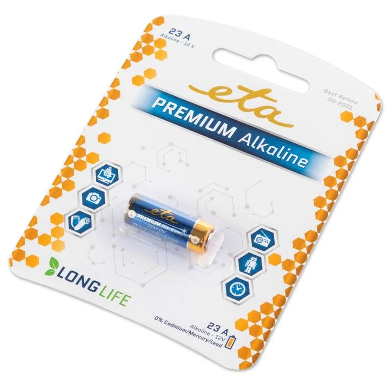 ETA alkalická baterie PREMIUM ALKALINE blistr 1ks 23A