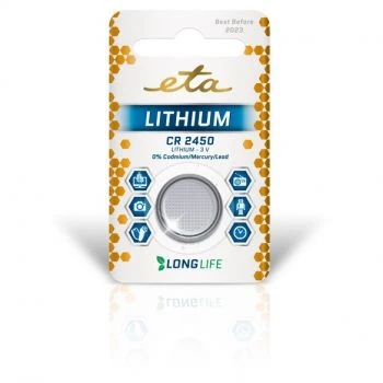 ETA CR2450 lithiová knoflíková baterie PREMIUM blistr 1ks