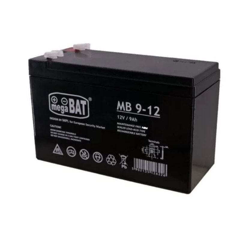 Gelový akumulátor AGM do elektrických aut hraček 12V 9Ah