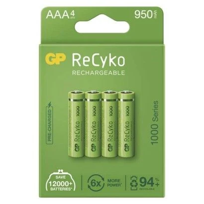 GP HR03 baterie ReCyko nabíjecí 1000 AAA 950mAh B21114