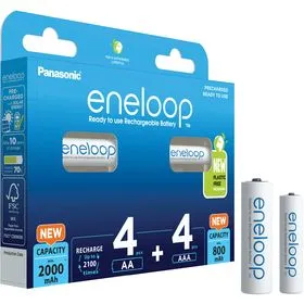 HR6 HR03 baterie 8BP 2000mAh + 800mAh N