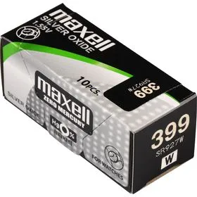 MAXELL 399 V399 baterie 1BP 399/SR927W/V399 Ag