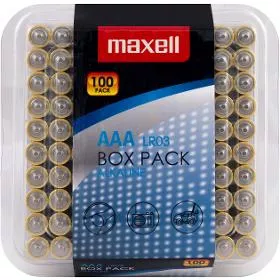 MAXELL LR03 100 baterie Power box AAA Alk
