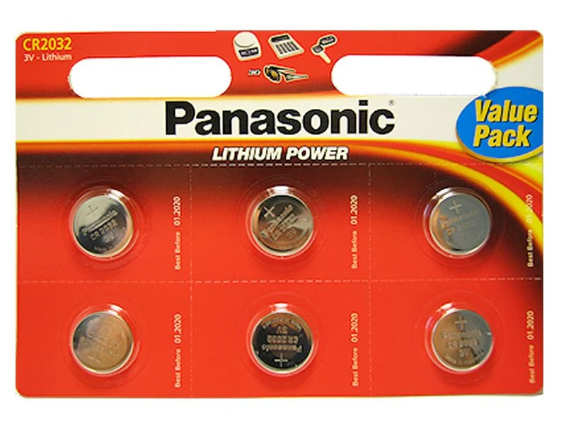 Panasonic CR2032 knoflíková baterie Lithium blistr 6ks