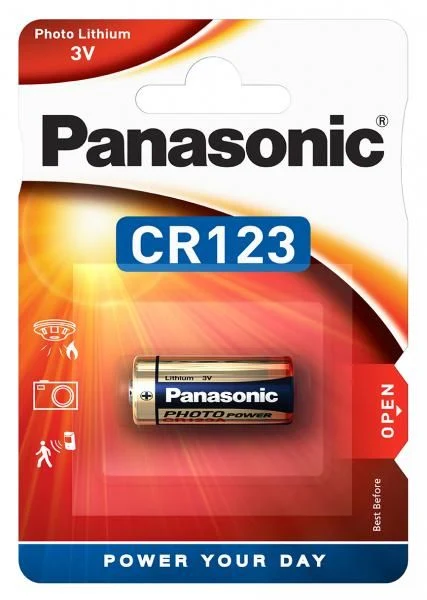 Panasonic knoflíková baterie 3V CR123A