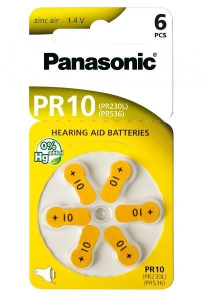 Panasonic PR-10 baterie do naslouchadel naslouchátek