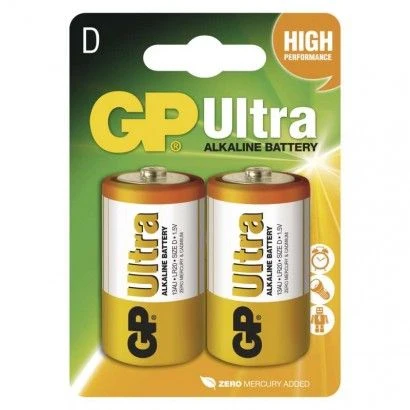 GP R20 alkalická baterie Alkaline Ultra D velké mono bl.
