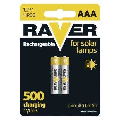Raver HR03 baterie nabíjecí AAA 2 ks v blistru B7414