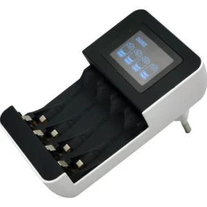 Solight nabíječka baterií 0V s LCD displejem AC 230V 450mA 4 kanály AA/AAA řízená mikroprocesorem - DN25