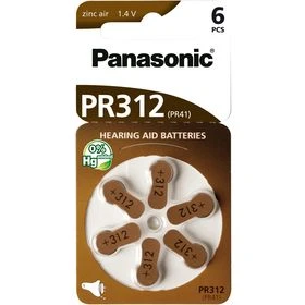 V312 PR312 baterie AZ312/V312/PR312 6BL Zn PANASONIC